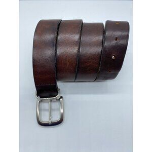 Brown Genuine Leather Belt Men's Size 40 43" E2E